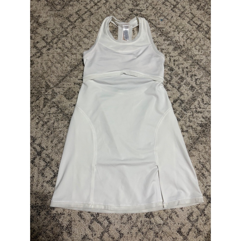 ivivva by lululemon girls white athletic dress size 8